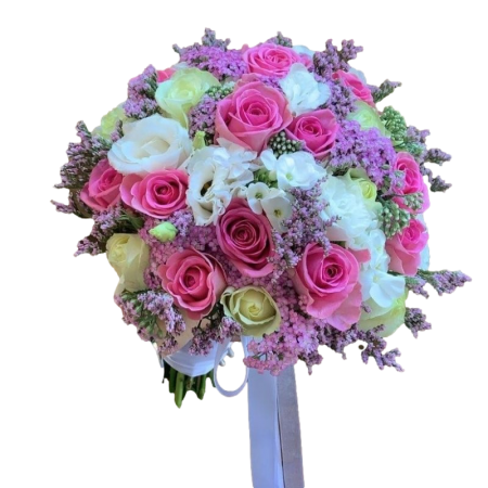 זר כלה מיקס ורדים