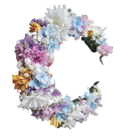 זר לראש פסטל