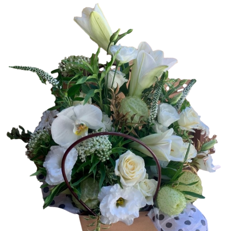 סידור פרחים בתיק