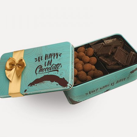 מארז דואט משלב 2 סוגי שוקולדים משובחים דה קרינה